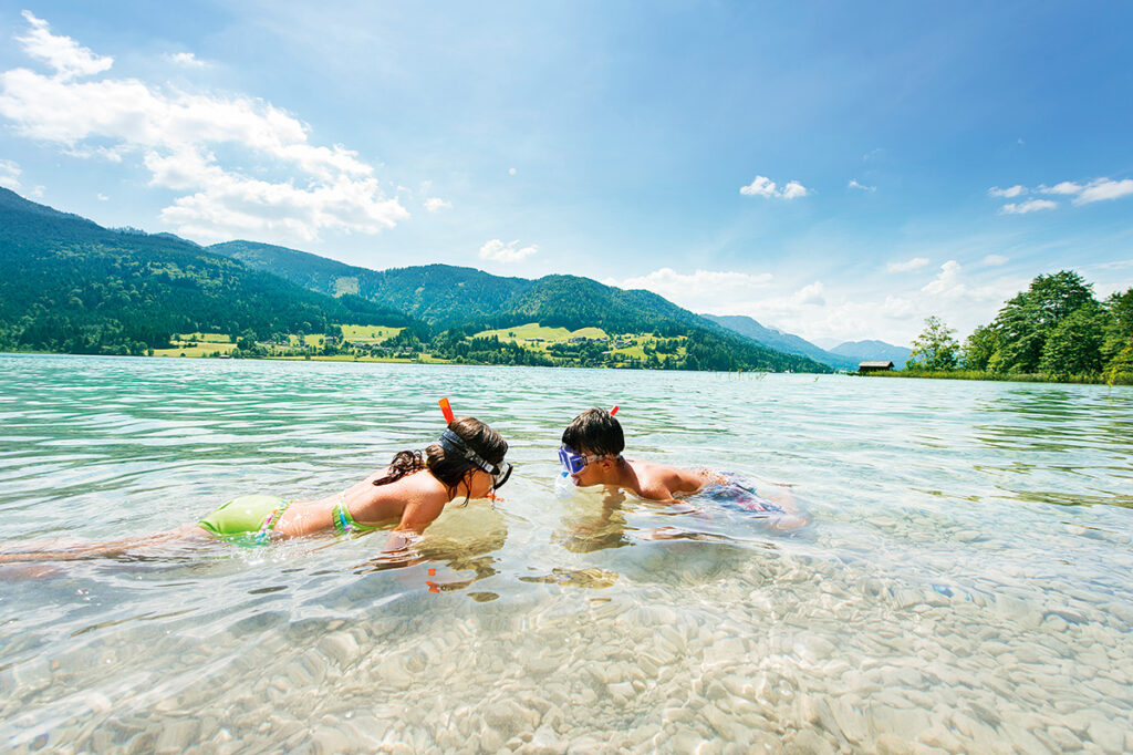 Tauchen im Weissensee in Kärnten