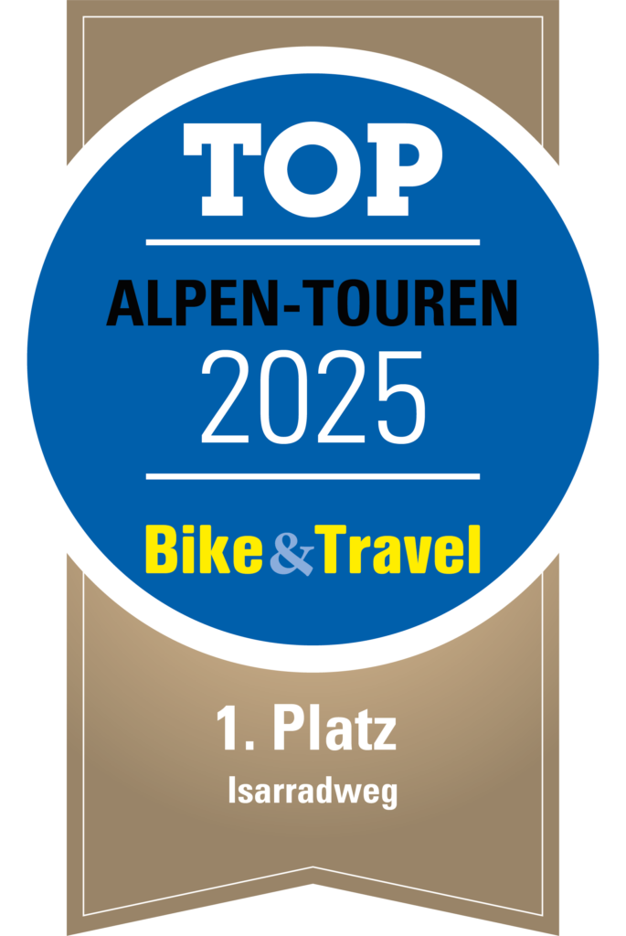 Bike und Travel Leservoting Siegel Gewinner Alpentouren